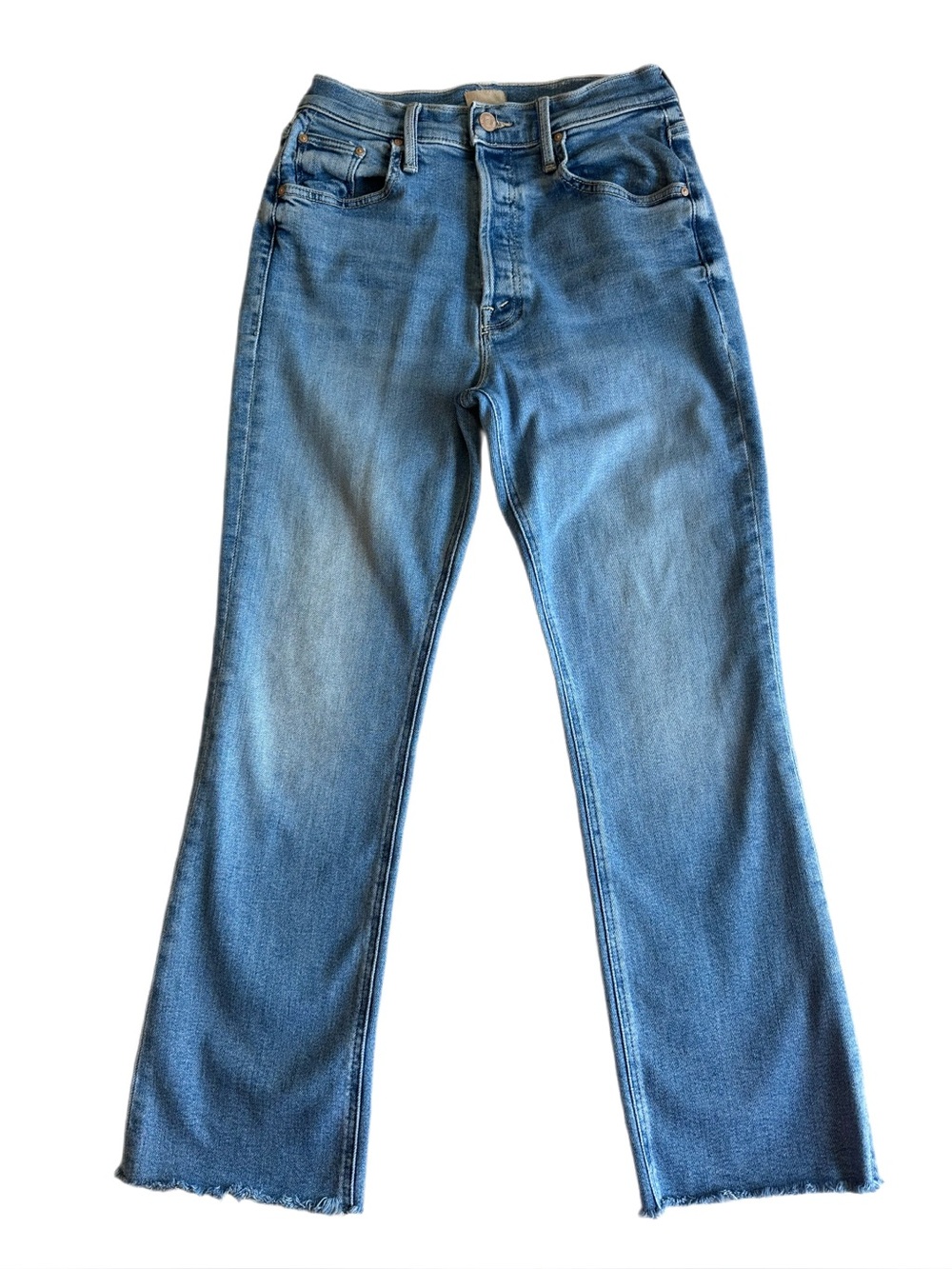 MOTHER The Tripper Ankle Fray Riding The Cliffside Jeans Size 27